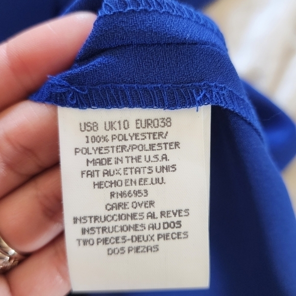 Vintage Leslie Fay Royal Blue Lightweight Coat size 6p NWT - Picture 6 of 6